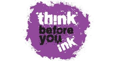 Think before you ink banner