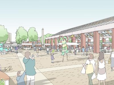 A CGO image shows how Earlestown Market Square could look