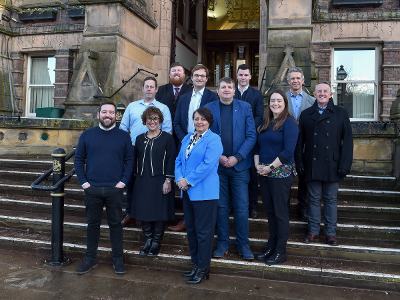 Members from St Helens Borough Council and its partners from the Town Deal Board and The English Cities Fund meet with BEIS delegates.