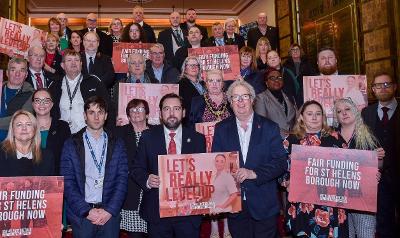 Community leaders from across St Helens Borough come together to call for fair funding