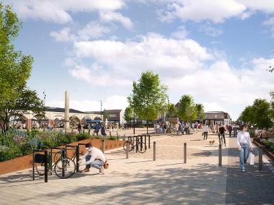 CGI image shows how Earlestown Market Square could look following regeneration