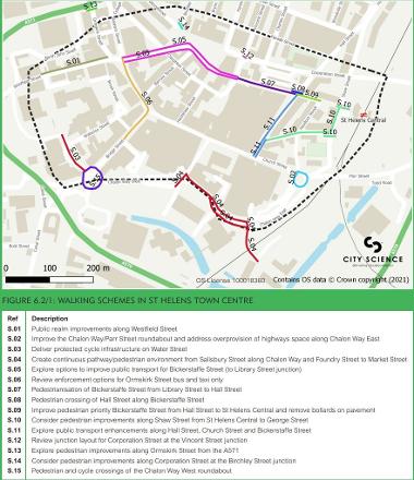 LCWIP Walking Schemes - St Helens Town Centre