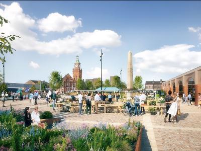 An image representing the plans for Earlestown Market regeneration