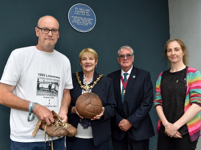 St Helens Ladies FC plaque unveiling