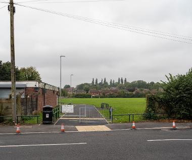 Bishop Road Playing Fields Entrance: Post Works