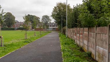 Bishop Road Playing Fields Path: Post Works